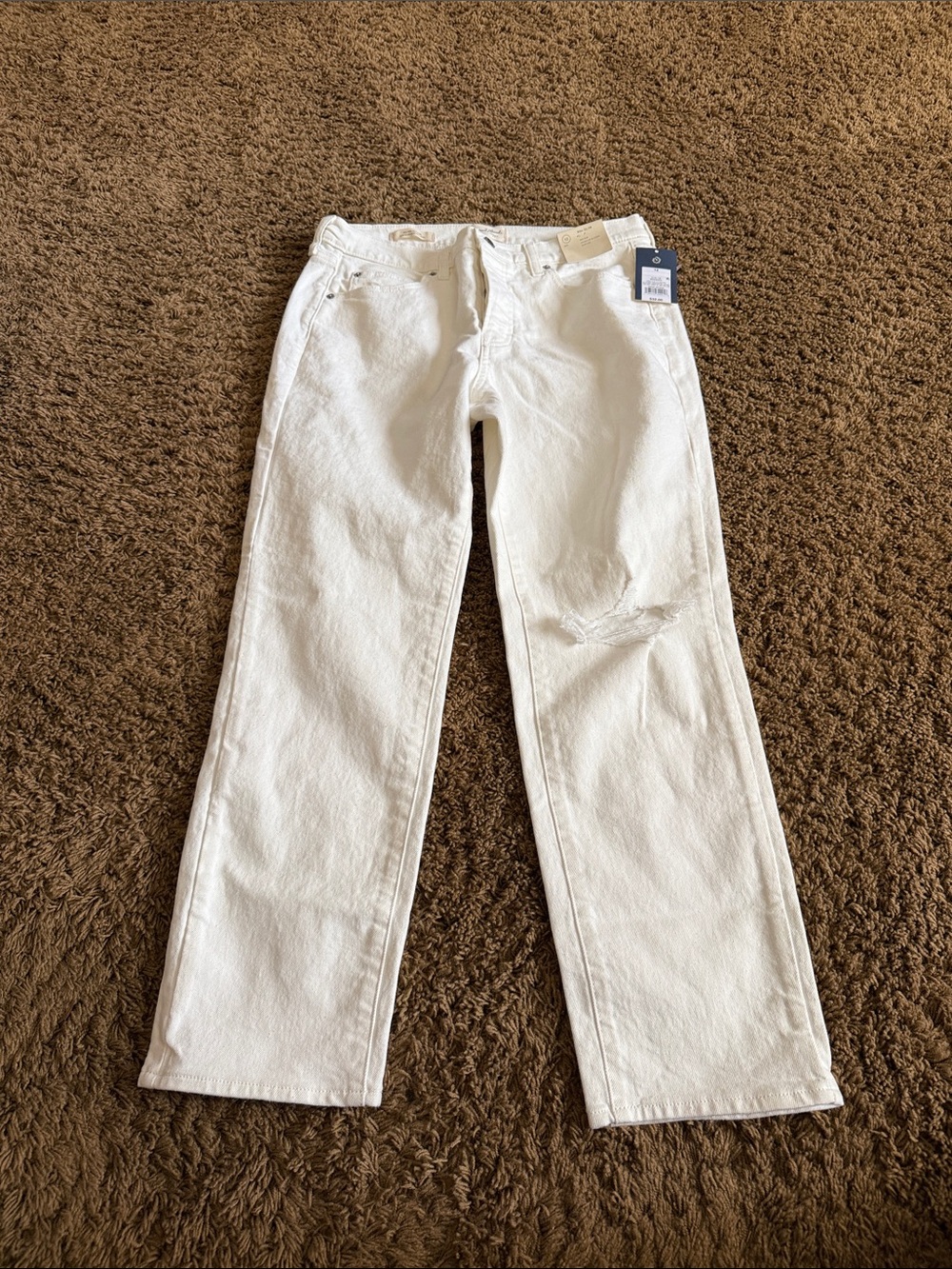 Universal Thread White Straight-Leg Women's Jeans